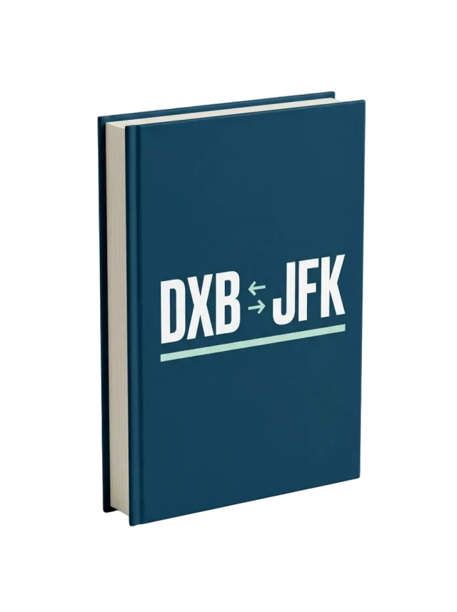 JFK to DXB moving guide, book cover